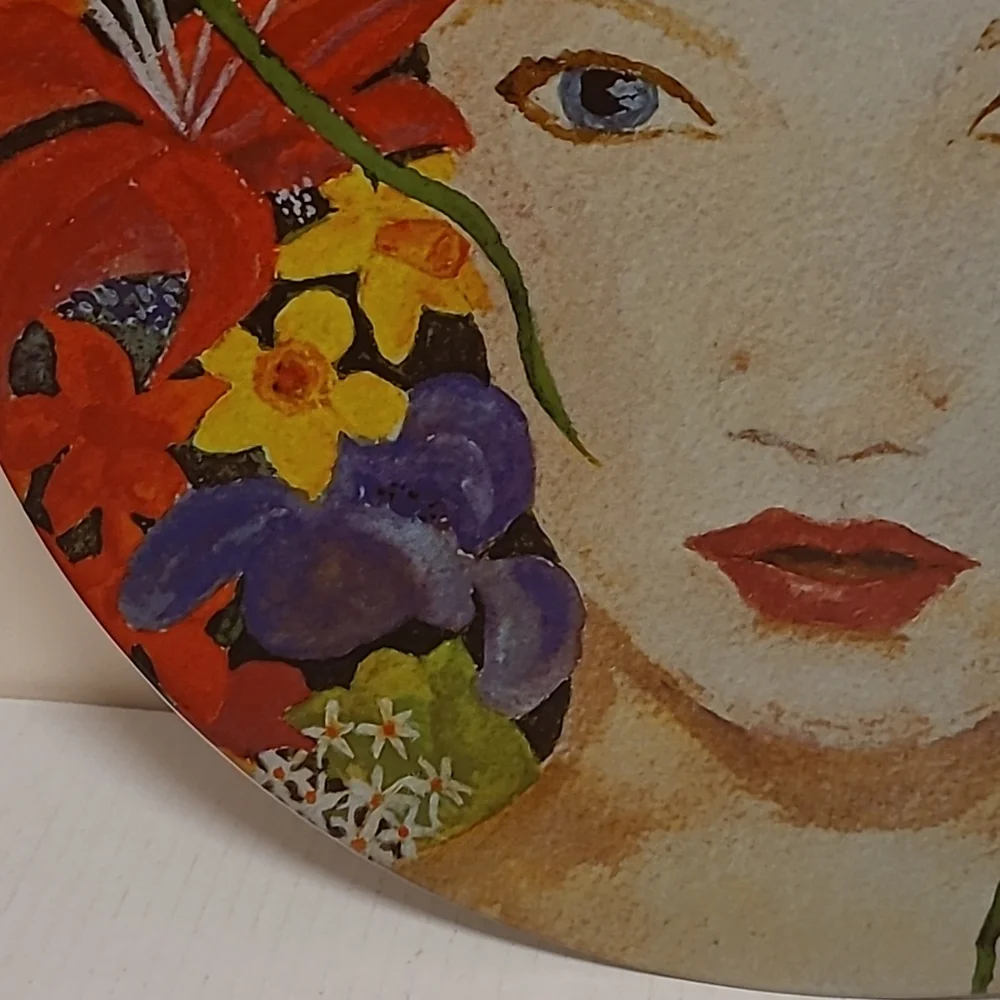 Vintage Evie and Linci Blossom Beautiful Flower Girl Wall Plate - Picture 8 of 16